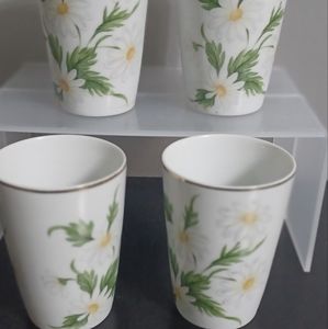 Lefton Gold Rimmed Vintage Numbered Hand Painted Daisies China